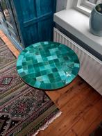 Mozaïek tafel van Ochre and Red, Huis en Inrichting, Tafels | Salontafels, 50 tot 100 cm, Werelds, Marokkaans, Rond, Nieuw