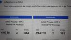 Twee VIP tickets voor Mumford and Sons, vak 111, Twee personen