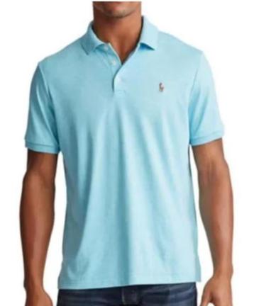 Prachtig licht blauw RALPH LAUREN poloshirt maat M. beschikbaar voor biedingen