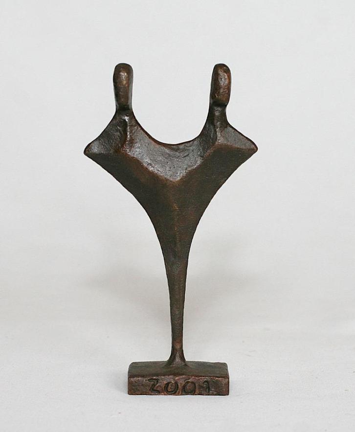 Bronzen beeldje Jos Gielen 2001 gesigneerd JG, Antiek en Kunst, Kunst | Beelden en Houtsnijwerken, Ophalen of Verzenden