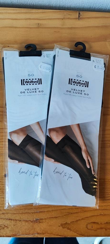 Wolford Velvet de Luxe 2x pantykous 50 den, moccs, mt 36-38, Kleding | Dames, Leggings, Maillots en Panty's, Nieuw, Panty, Maat 36/38 (S)