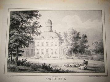 72 / Kasteel Ter Heul bij Lopik Litho 1846 beschikbaar voor biedingen