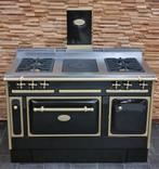 Luxe Fornuis Morice 130cm Mokka + Messing 5 pits GASOVEN, Hete lucht, 60 cm of meer, Ophalen of Verzenden, Zo goed als nieuw