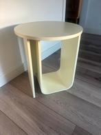 Bijzet tafel licht geel, Ophalen, Minder dan 55 cm, Rond, Zo goed als nieuw