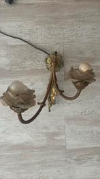 Koperen Antieke Wandlamp, Ophalen of Verzenden, Gebruikt