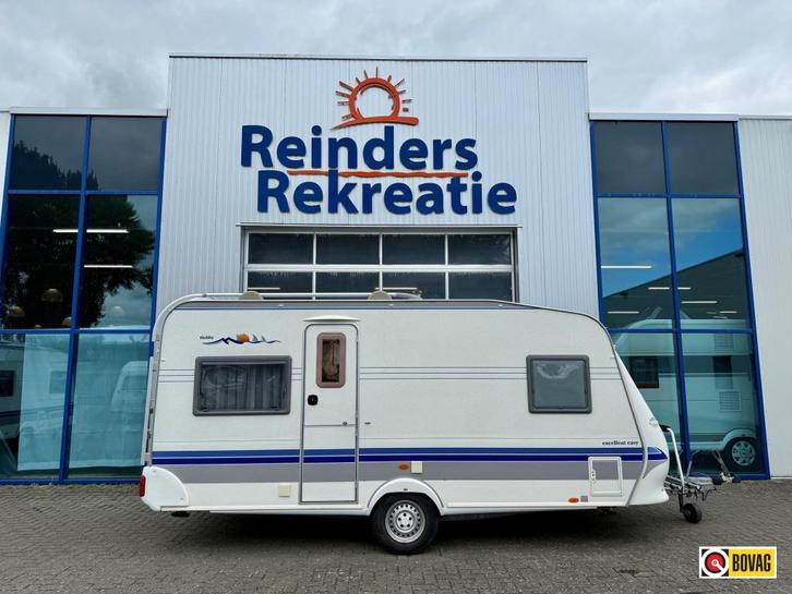 Hobby Excellent Easy 460 UFE 2 x Fietsenrek, Boiler, Caravans en Kamperen, Caravans, Bedrijf, tot en met 4, 1000 - 1250 kg, Rondzit
