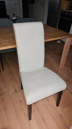 Eetkamerstoel leer, Huis en Inrichting, Stoelen, Ophalen, Gebruikt, Wit, Leer