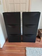 6 x IKEA Trones zwarte schoenenkastjes ZGAN, Huis en Inrichting, Ophalen, Zo goed als nieuw