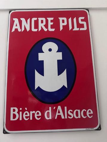 Emaille reclamebord Ancre Pils beschikbaar voor biedingen