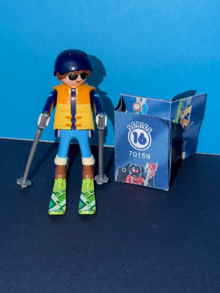 Feb 728: playmobil: figures serie 16: skiër, Ophalen of Verzenden, Zo goed als nieuw, Complete set