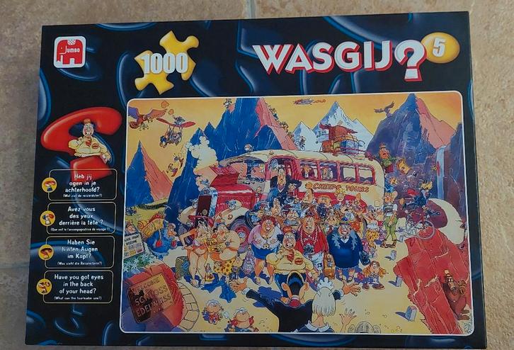 legpuzzel Wasgij? nr 5. Last Minute - 1000 stukjes, Hobby en Vrije tijd, Denksport en Puzzels, Zo goed als nieuw, Legpuzzel, 500 t/m 1500 stukjes