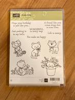 Stampinup pretty kitty stempel set, Hobby en Vrije tijd, Stempelen, Ophalen of Verzenden, Zo goed als nieuw, EZ-mounted stempel