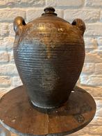 Antieke Franse Oliekruik Gres XL, Antiek en Kunst, Ophalen of Verzenden