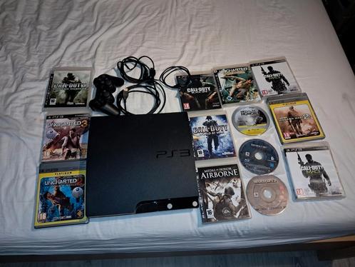 Ps3 met controller/kabels & 13 goeie games, Spelcomputers en Games, Spelcomputers | Sony PlayStation 3, Gebruikt, Met 1 controller
