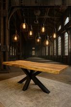 Boomstamtafel Suar hout 220 spinpoot Direct/leverbaar E-7285, Ophalen, #Industrieel#Boomstam#Suarhout#Spinpoot#220, 50 tot 100 cm