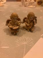 Schattige Engelenbeeldjes met Instrumenten, Ophalen of Verzenden, Gebruikt, Kunststof, Engelenbeeld