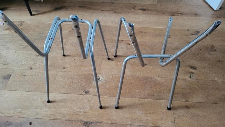 Formica stoel onderstellen | 2 stuks, Huis en Inrichting, Stoelen, Gebruikt, Ophalen