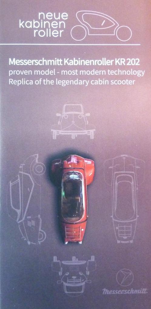 Folder MESSERSCHMITT KR 202 2023, Boeken, Auto's | Folders en Tijdschriften, Nieuw, Overige merken, Ophalen of Verzenden