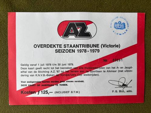 Seizoenskaart AZ (‘78-‘79), Verzamelen, Sportartikelen en Voetbal, Gebruikt, AZ, Ophalen of Verzenden