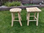 2 leuke krukjes/bijzettafeltjes, Ophalen, Zo goed als nieuw, Hout