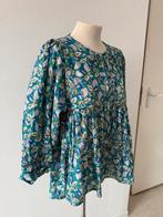 Turkoois blockprint blouse, Kleding | Dames, Maat 38/40 (M), Nieuw, Ophalen of Verzenden, Studio Ines Bon