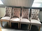4 landelijke eetkamerstoelen, Huis en Inrichting, Stoelen, Bruin, Ophalen of Verzenden, Zo goed als nieuw, Vier
