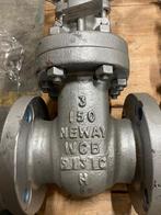 2x NEWAY schuifafsluiter / gate valve 3” DN80 – Class 150, Ophalen, Nieuw