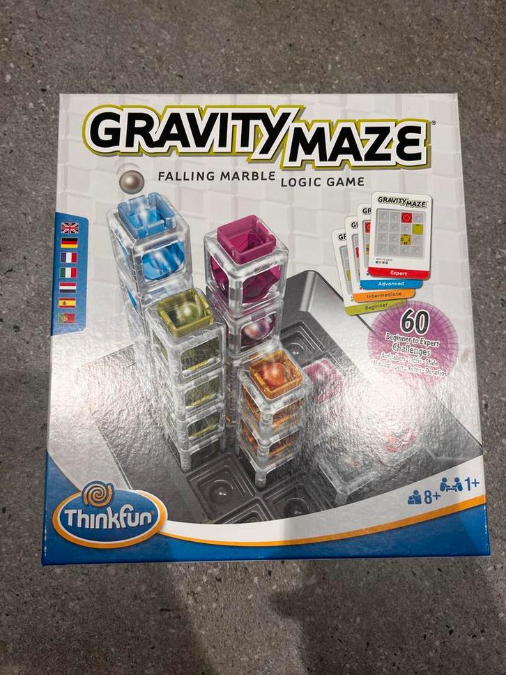 Gravity Maze - Denkspel, Hobby en Vrije tijd, Gezelschapsspellen | Bordspellen, Zo goed als nieuw, Een of twee spelers, Ophalen of Verzenden