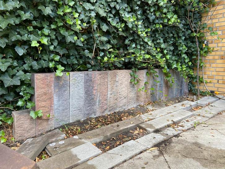 Wallblocks stapelblokken tuin, Tuin en Terras, Tegels en Klinkers, Gebruikt, Klinkers, Natuursteen, Minder dan 5 m², Ophalen