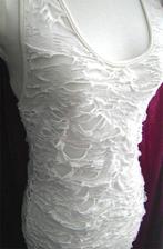 rafelrand distress jurk zombie halloween goth punk post apoc, Verzenden, Wit, Nieuw, Post apoc zombie gothic