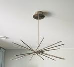 Aluminium design plafondlamp hanglamp 20 ledlampjes dimbaar, Tijdloos design, Gebruikt, 50 tot 75 cm, Ophalen of Verzenden