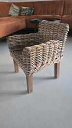 Klein rieten stoeltje - decoratie of voor kindjes, Huis en Inrichting, Ophalen, Gebruikt, Bruin, Hout