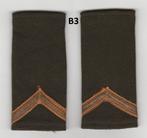 Set rangen epauletten Sergeant (B3), Verzamelen, Militaria | Algemeen, Ophalen of Verzenden, Landmacht, Nederland, Embleem of Badge