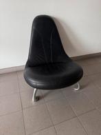 Leolux Chi zwart leren design fauteuil Feng Shui., Huis en Inrichting, Ophalen, Gebruikt, Metaal, Leolux Chi, zwart leer, design Dick Evers, Japandi. Yin Yang.