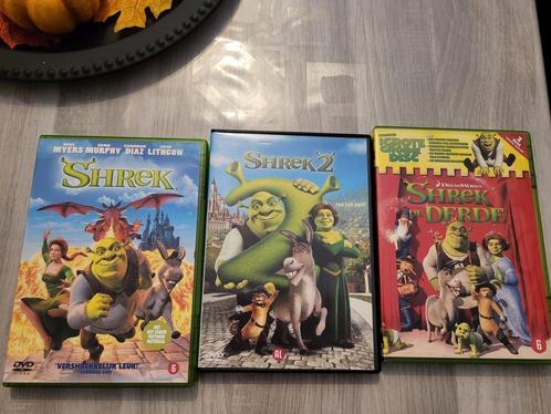 dvds shrek 1,2 en 3, Cd's en Dvd's, Cd's | Kinderen en Jeugd, Zo goed als nieuw, Muziek, Ophalen of Verzenden