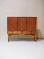 Highboard dressoir Deens vintage teakhout, Ophalen, -, -, Zo goed als nieuw