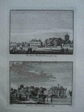 51-52 / Baarland  Het Huis Kopergravure 1754 beschikbaar voor biedingen