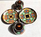 Antieke THOUNE Majolica 1910 Zwitserland Kop en Schotel (2), Antiek en Kunst, Antiek | Keramiek en Aardewerk, Ophalen of Verzenden