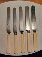 5x Dinermessen T.F. Bastet Coutelier du Roi Amsterdam, Antiek en Kunst, Antiek | Bestek, Ophalen of Verzenden