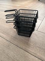 Set van 4 zwarte frietmandjes, Ophalen of Verzenden, Zo goed als nieuw