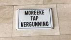 Emaille tapvergunning., Ophalen of Verzenden, Zo goed als nieuw, Reclamebord