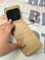 Vintage LCD Leather Quartz portemonnee klok horloge lederen, Ophalen of Verzenden