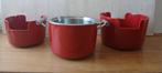 Set van 3 vintage BK melamine pannenhouders, stapelbaar, Huis en Inrichting, Keuken | Servies, Overige materialen, Overige typen