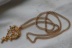 Abstracte hanger aan ketting  -   goud verguld, Verzenden, Zo goed als nieuw, Goud, Overige materialen