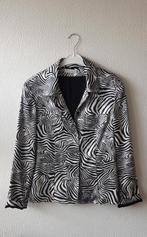 Zebra print jasje.  Maat 38  Merk Apenage, Ophalen of Verzenden, Zo goed als nieuw, Maat 38/40 (M), Zwart