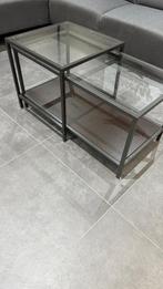 Salontafel glas, Huis en Inrichting, Tafels | Salontafels, 100 tot 150 cm, Minder dan 50 cm, Rechthoekig, 50 tot 100 cm