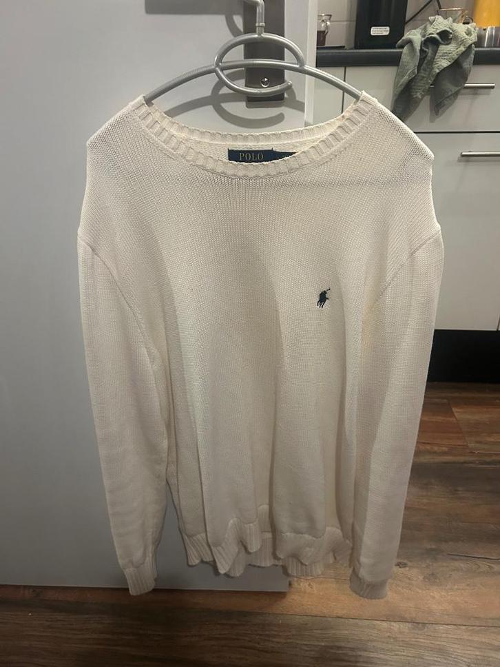 Ralph Lauren knitted sweater trui heren Maat L gebroken wit, Kleding | Heren, Truien en Vesten, Nieuw, Wit, Ophalen of Verzenden