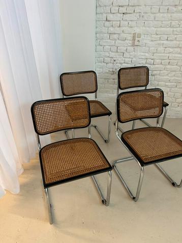 4 vintage stoelen cesca marcel breuer beschikbaar voor biedingen
