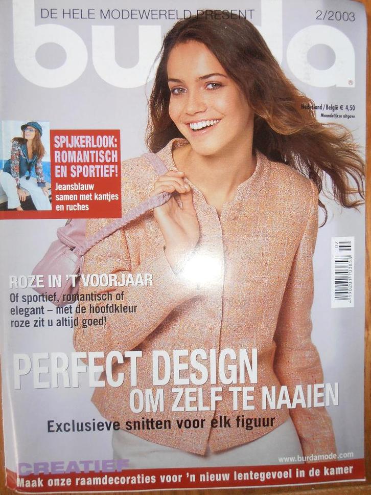 Burda februari 2003 spijkerkleding, communie, Hobby en Vrije tijd, Kledingpatronen, Zo goed als nieuw, Overige typen, Vrouw, Burda