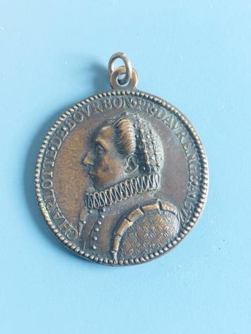 Penning op huwelijk Willem van Oranje en Charlotte de Bourbo beschikbaar voor biedingen